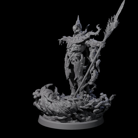 Barky Briar Knight B Miniature for Dungeons and Dragons, Pathfinder or other TTRPGs
