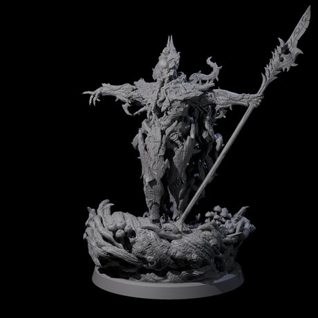 Barky Briar Knight B Miniature for Dungeons and Dragons, Pathfinder or other TTRPGs