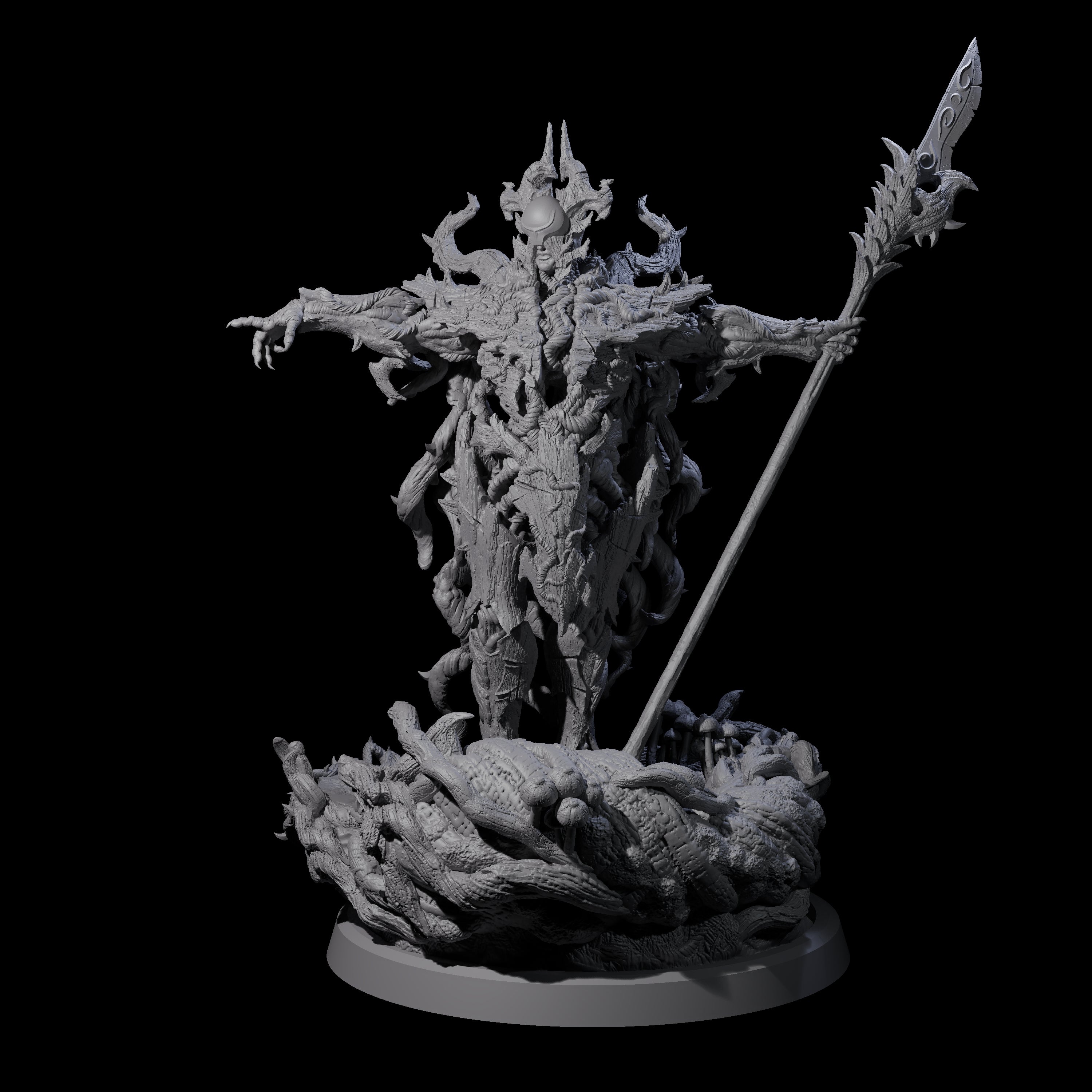 Barky Briar Knight B Miniature for Dungeons and Dragons, Pathfinder or other TTRPGs