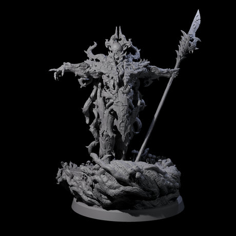 Barky Briar Knight B Miniature for Dungeons and Dragons, Pathfinder or other TTRPGs