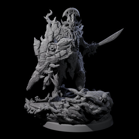 Barky Briar Knight C Miniature for Dungeons and Dragons, Pathfinder or other TTRPGs