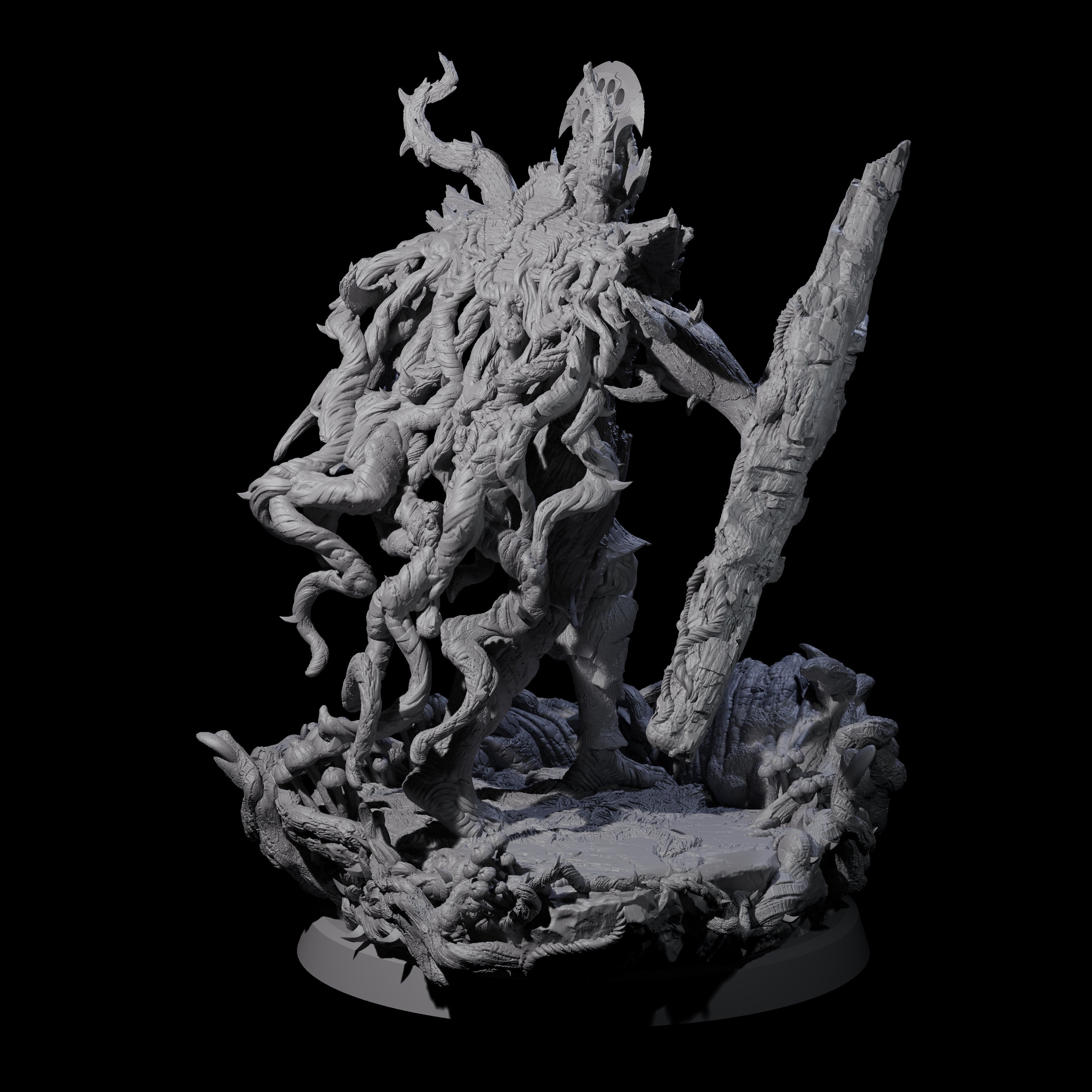 Barky Briar Knight C Miniature for Dungeons and Dragons, Pathfinder or other TTRPGs