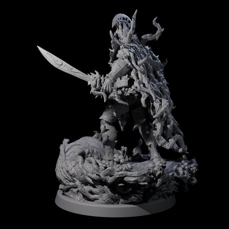 Barky Briar Knight C Miniature for Dungeons and Dragons, Pathfinder or other TTRPGs