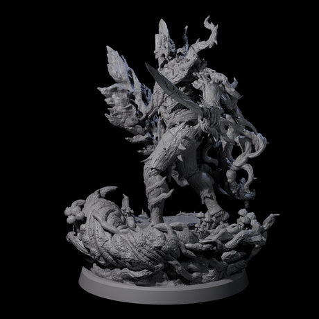 Barky Briar Knight C Miniature for Dungeons and Dragons, Pathfinder or other TTRPGs