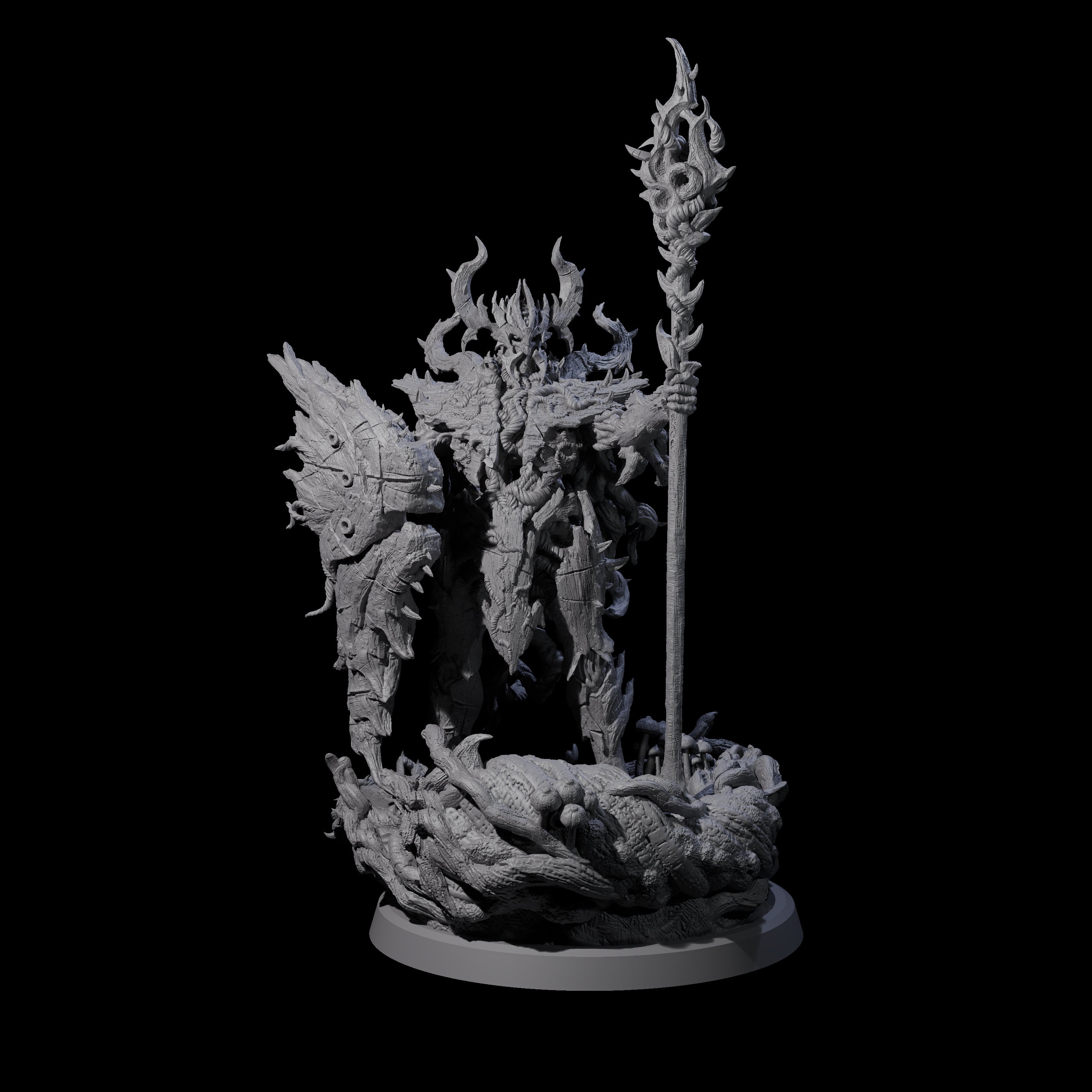 Barky Briar Knight D Miniature for Dungeons and Dragons, Pathfinder or other TTRPGs