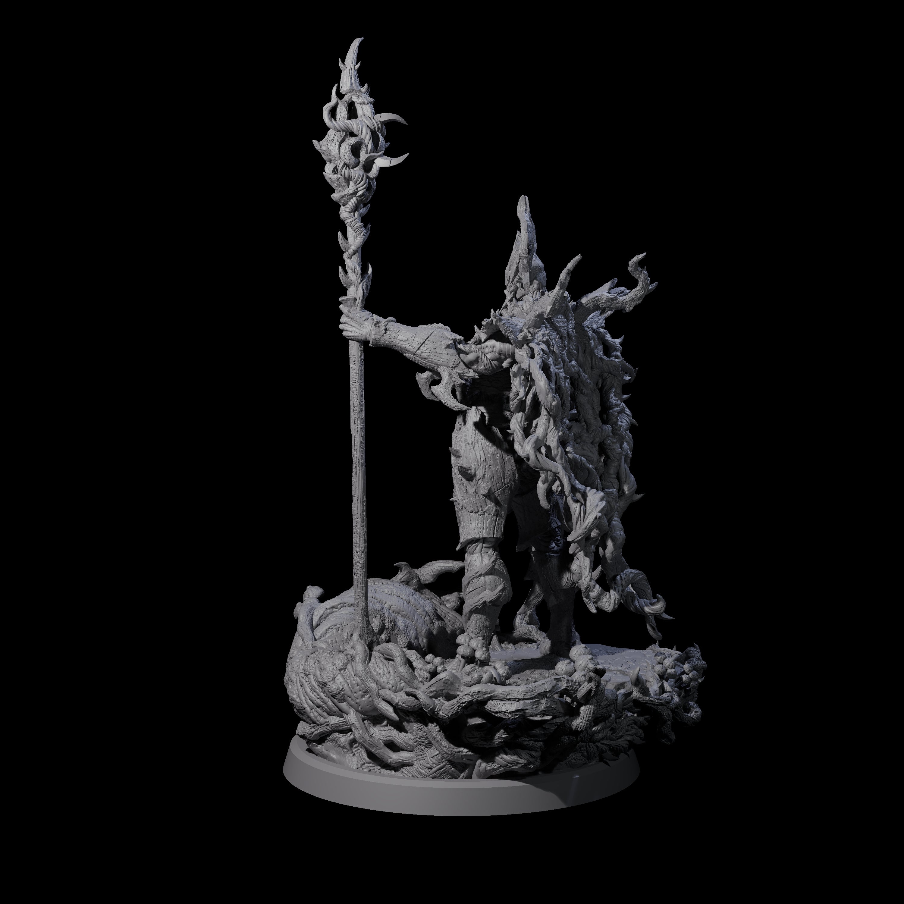 Barky Briar Knight D Miniature for Dungeons and Dragons, Pathfinder or other TTRPGs