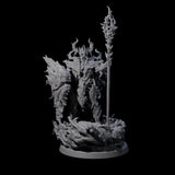 Barky Briar Knight D Miniature for Dungeons and Dragons, Pathfinder or other TTRPGs