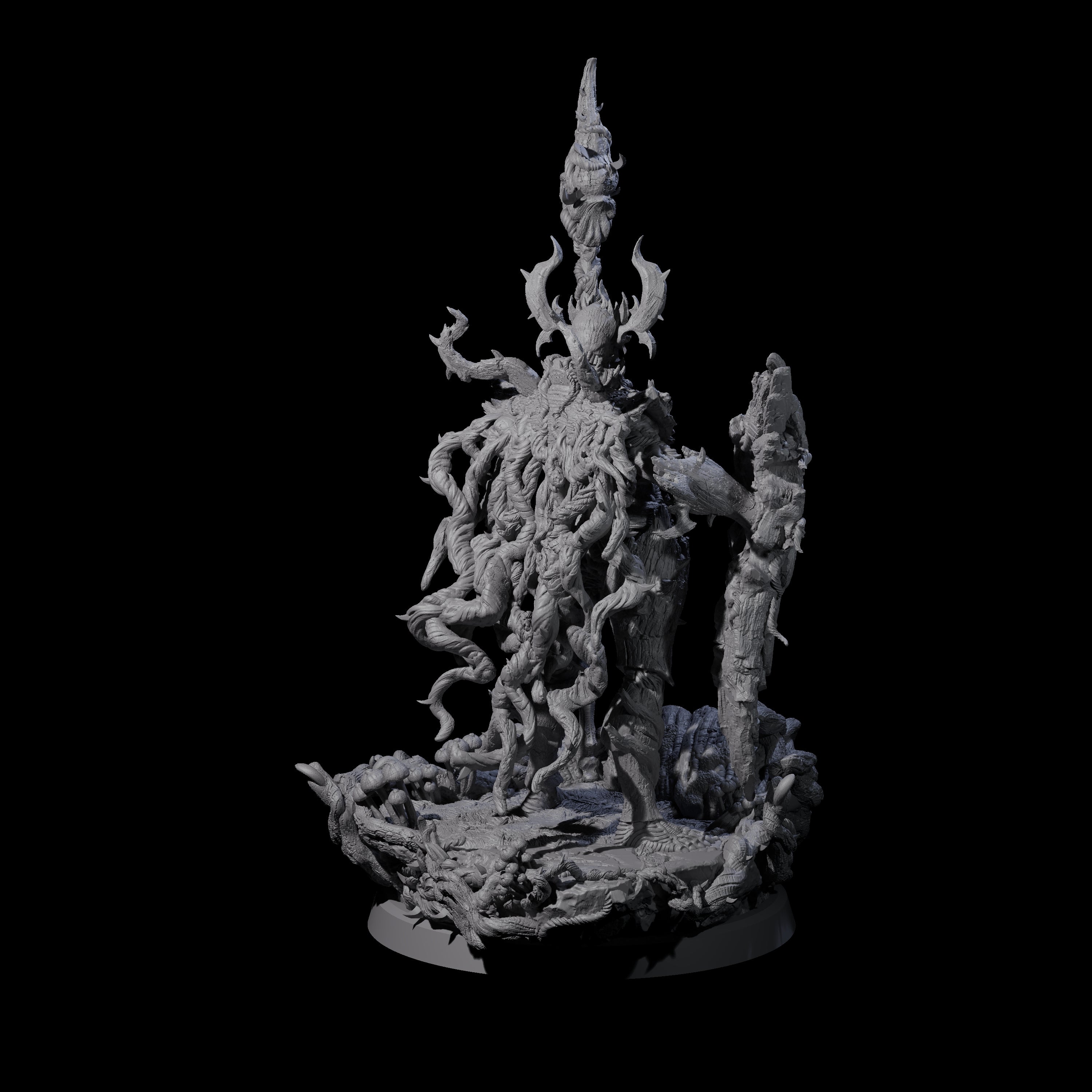 Barky Briar Knight D Miniature for Dungeons and Dragons, Pathfinder or other TTRPGs