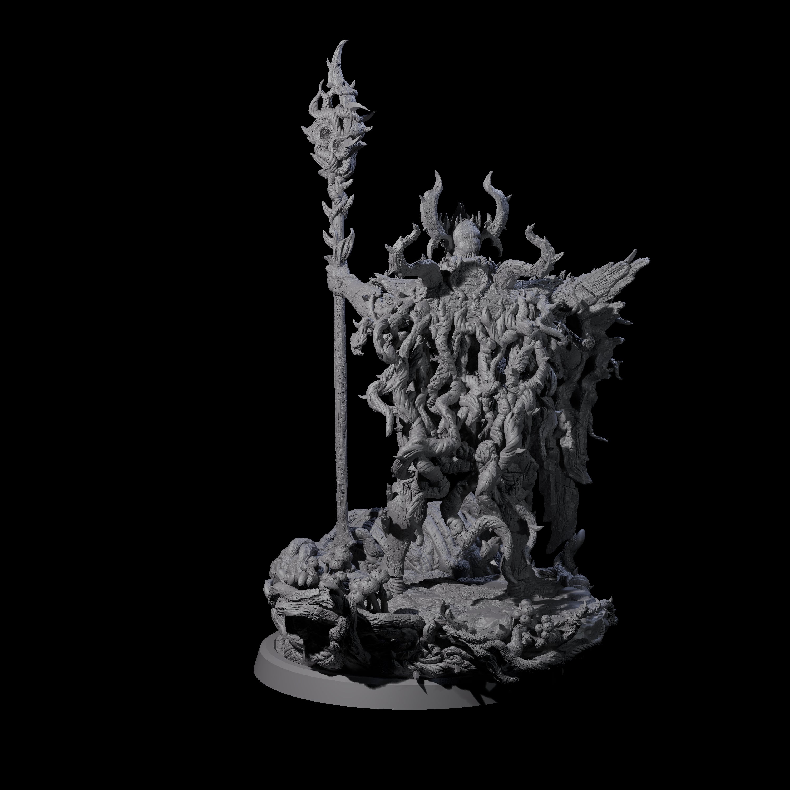 Barky Briar Knight D Miniature for Dungeons and Dragons, Pathfinder or other TTRPGs