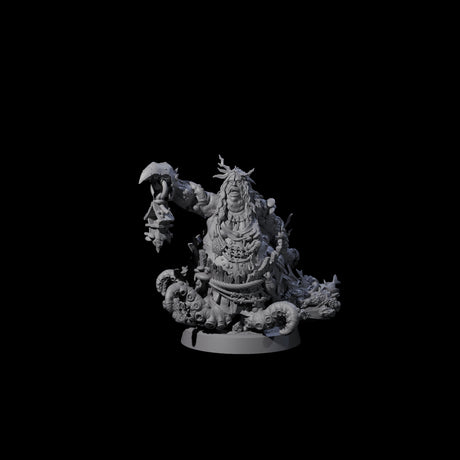 Barnacle Encrusted Sea Hag Miniature for Dungeons and Dragons, Pathfinder or other TTRPGs