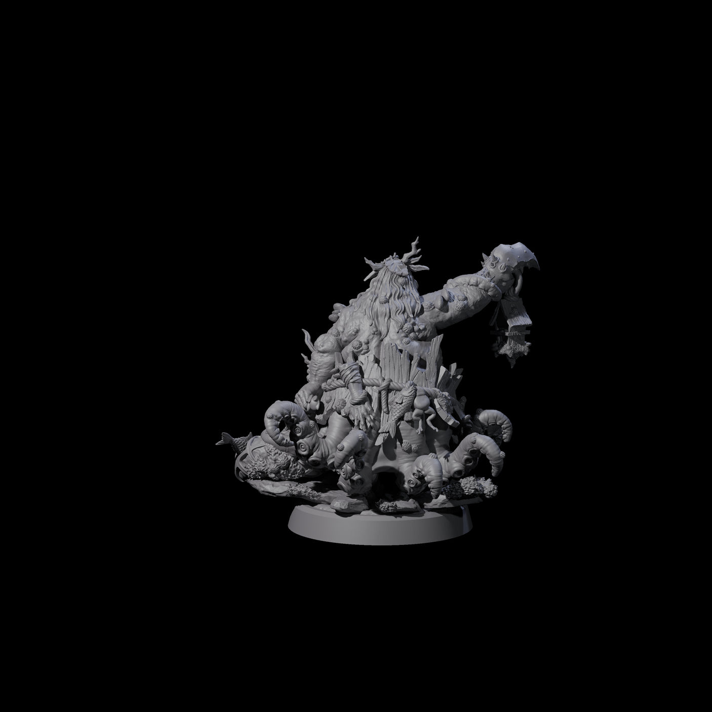 Barnacle Encrusted Sea Hag Miniature for Dungeons and Dragons, Pathfinder or other TTRPGs