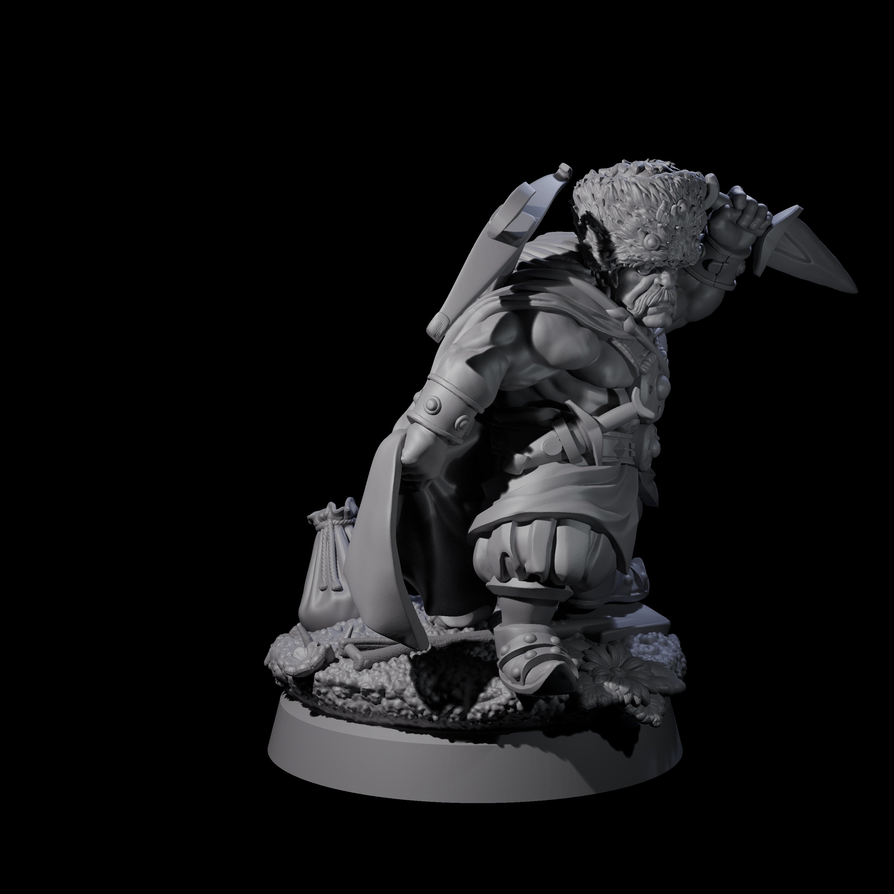 Barovian Dwarf Hunter Miniature for Dungeons and Dragons, Pathfinder or other TTRPGs