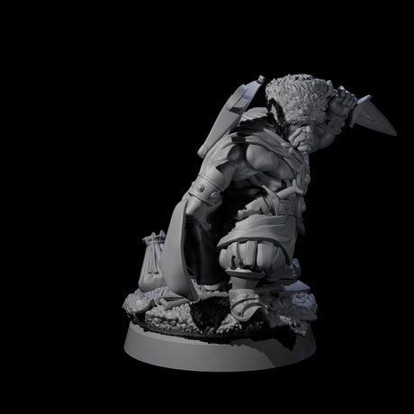 Barovian Dwarf Hunter Miniature for Dungeons and Dragons, Pathfinder or other TTRPGs