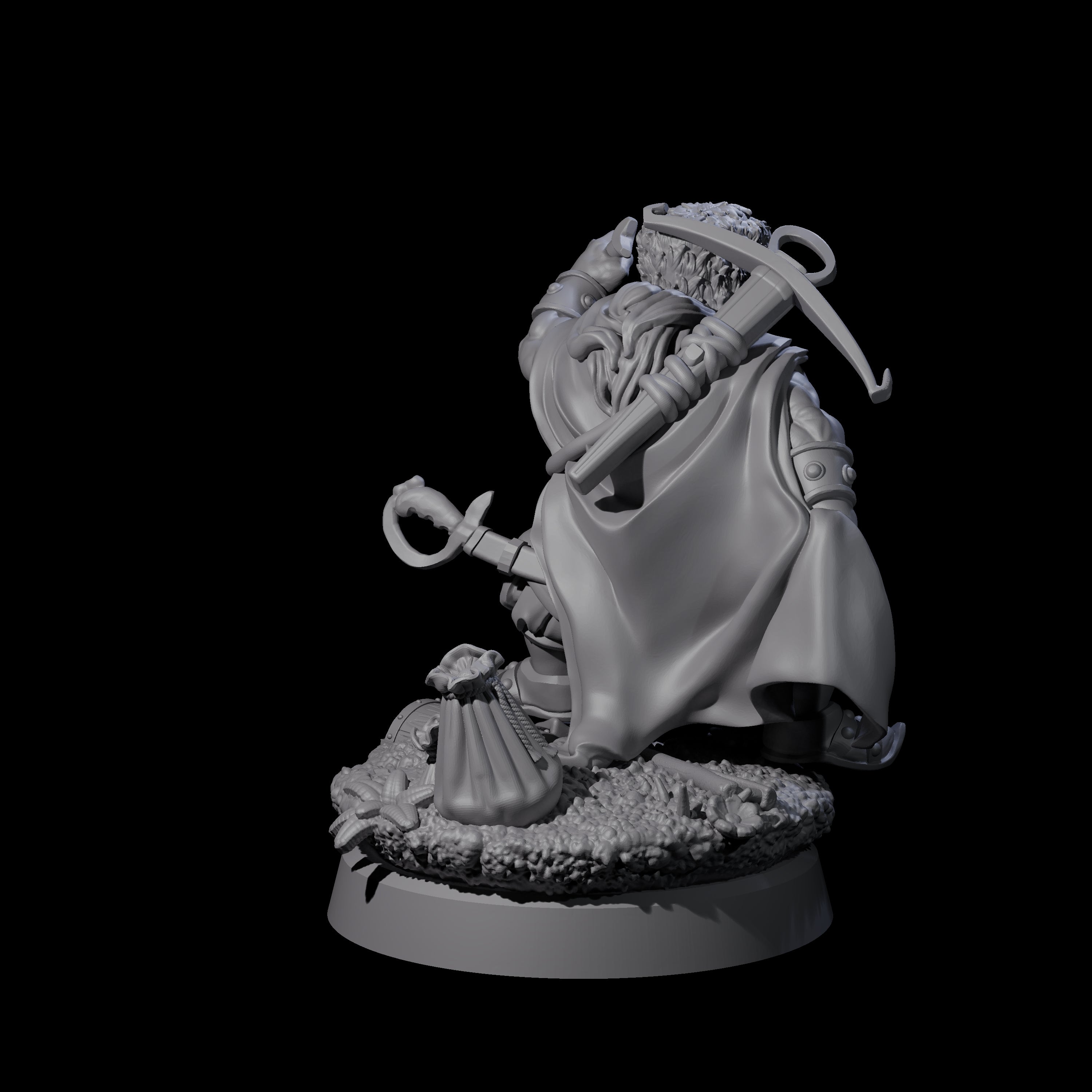 Barovian Dwarf Hunter Miniature for Dungeons and Dragons, Pathfinder or other TTRPGs