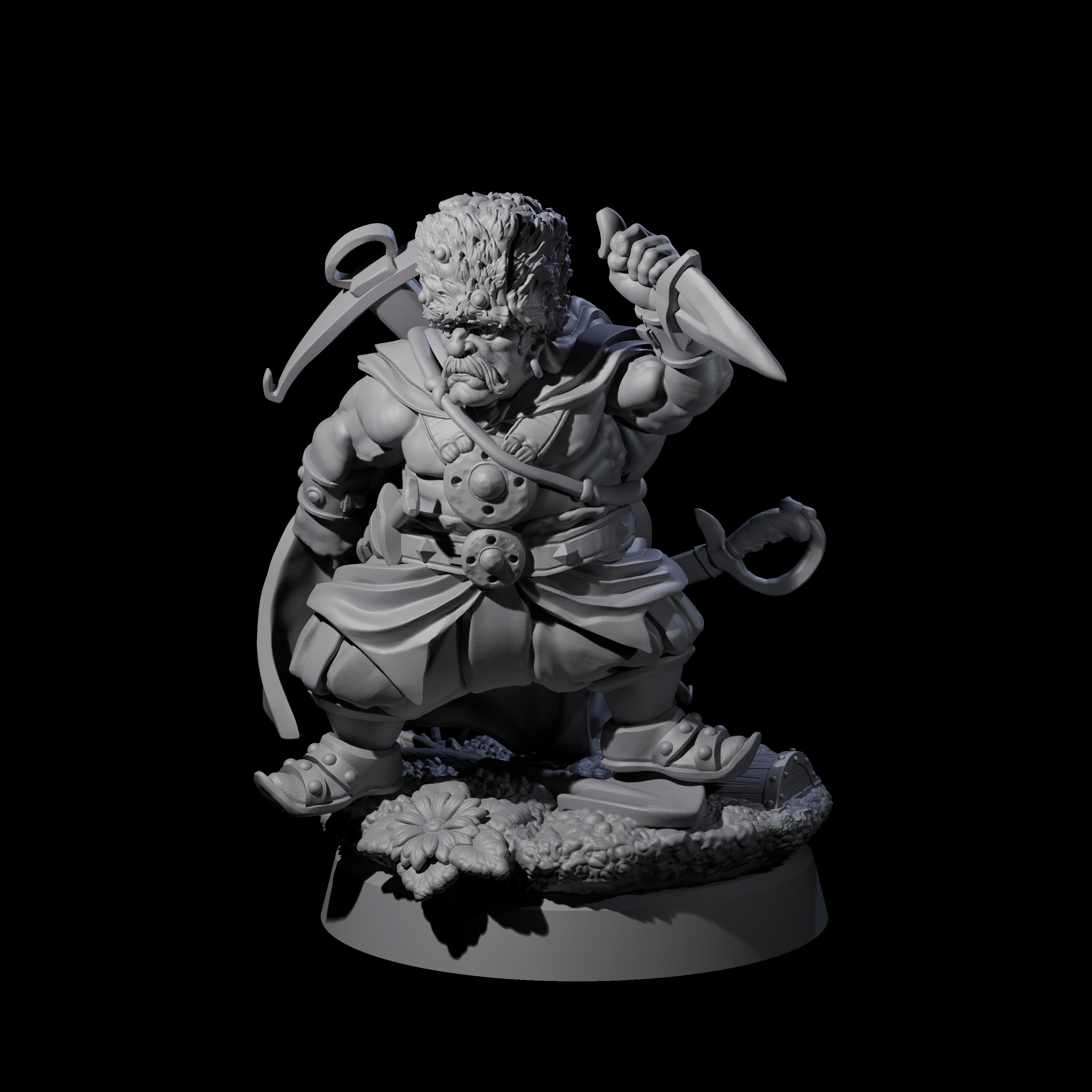 Barovian Dwarf Hunter Miniature for Dungeons and Dragons, Pathfinder or other TTRPGs