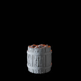 Barrel of Fish Miniature for Dungeons and Dragons, Pathfinder or other TTRPGs