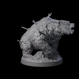 Battle Hardened Dire Bear A Miniature for Dungeons and Dragons, Pathfinder or other TTRPGs