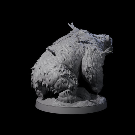 Battle Hardened Dire Bear A Miniature for Dungeons and Dragons, Pathfinder or other TTRPGs