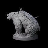 Battle Hardened Dire Bear A Miniature for Dungeons and Dragons, Pathfinder or other TTRPGs