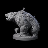 Battle Hardened Dire Bear A Miniature for Dungeons and Dragons, Pathfinder or other TTRPGs