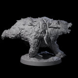 Battle Hardened Dire Bear B Miniature for Dungeons and Dragons, Pathfinder or other TTRPGs