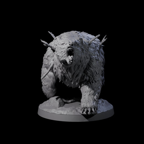 Battle Hardened Dire Bear B Miniature for Dungeons and Dragons, Pathfinder or other TTRPGs