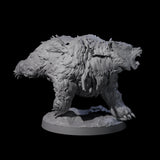 Battle Hardened Dire Bear B Miniature for Dungeons and Dragons, Pathfinder or other TTRPGs