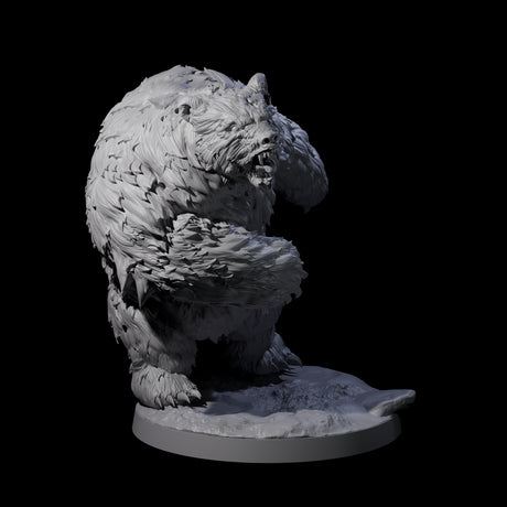 Battle Hardened Dire Bear C Miniature for Dungeons and Dragons, Pathfinder or other TTRPGs