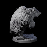 Battle Hardened Dire Bear C Miniature for Dungeons and Dragons, Pathfinder or other TTRPGs