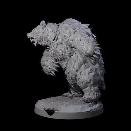 Battle Hardened Dire Bear C Miniature for Dungeons and Dragons, Pathfinder or other TTRPGs