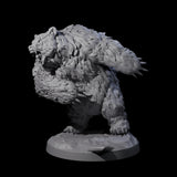 Battle Hardened Dire Bear C Miniature for Dungeons and Dragons, Pathfinder or other TTRPGs