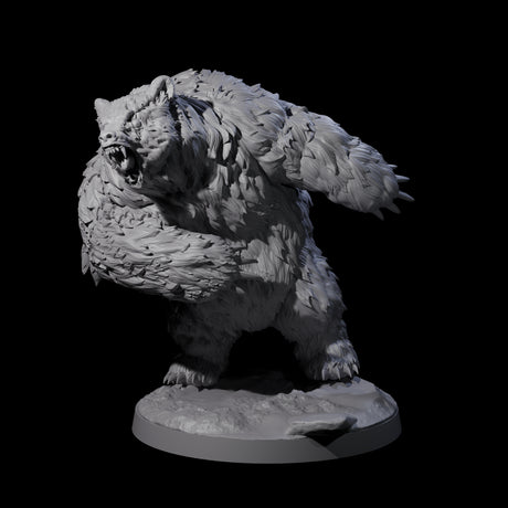 Battle Hardened Dire Bear C Miniature for Dungeons and Dragons, Pathfinder or other TTRPGs