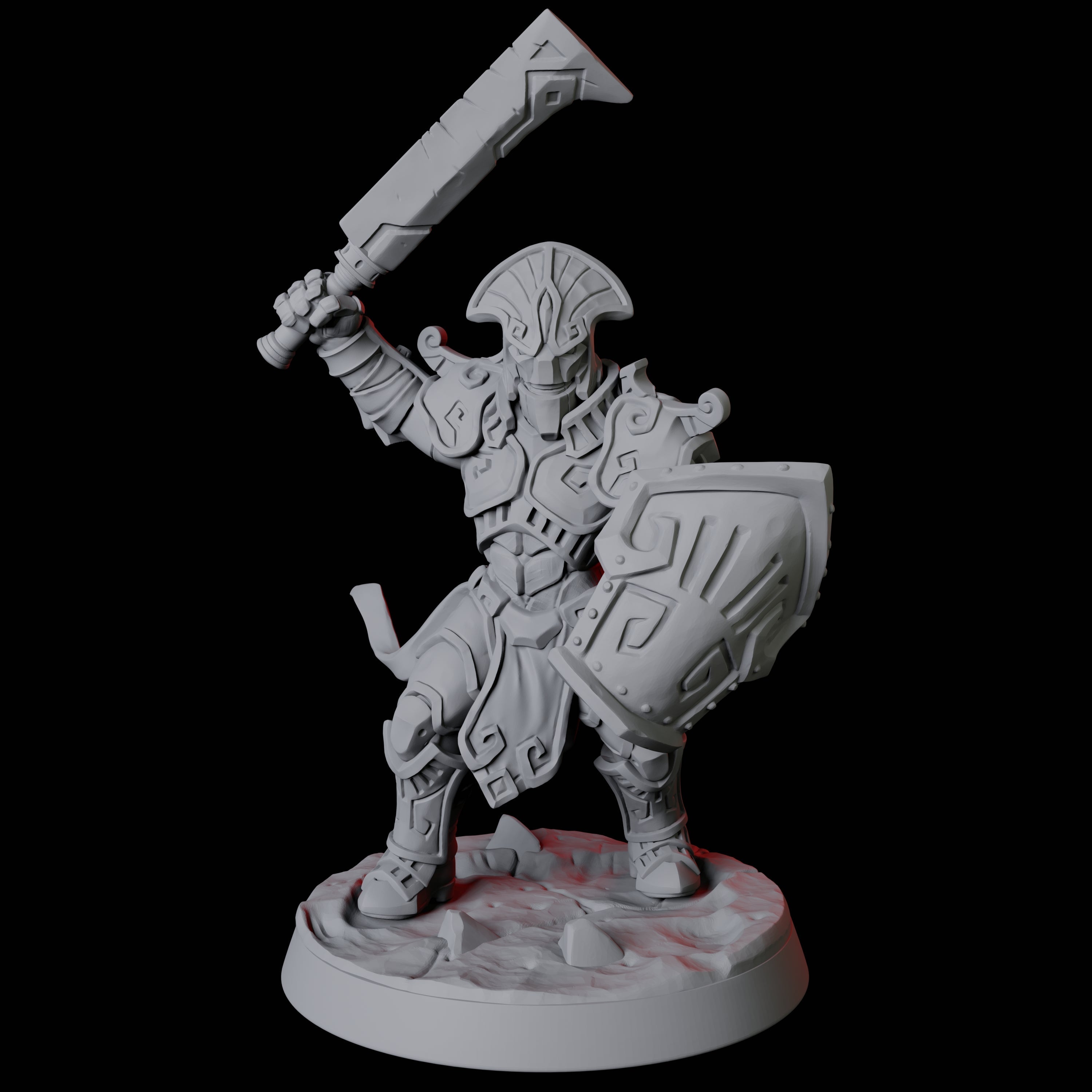 Battle-Ready Warforged Army Miniature for Dungeons and Dragons, Pathfinder or other TTRPGs