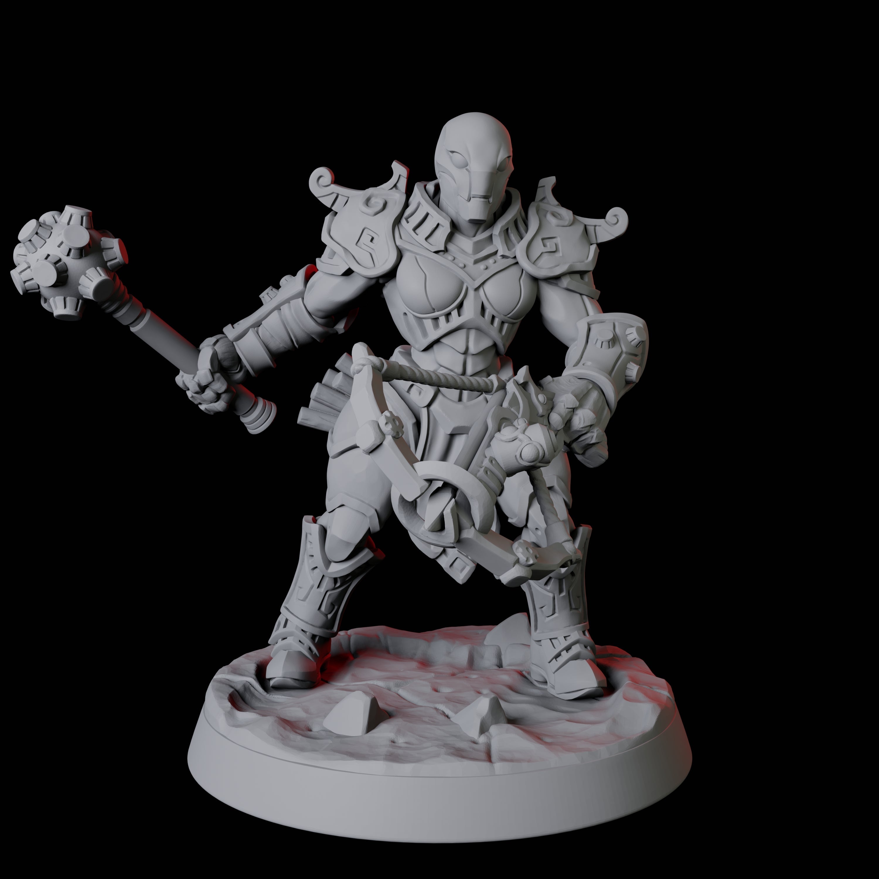 Battle-Ready Warforged Army Miniature for Dungeons and Dragons, Pathfinder or other TTRPGs