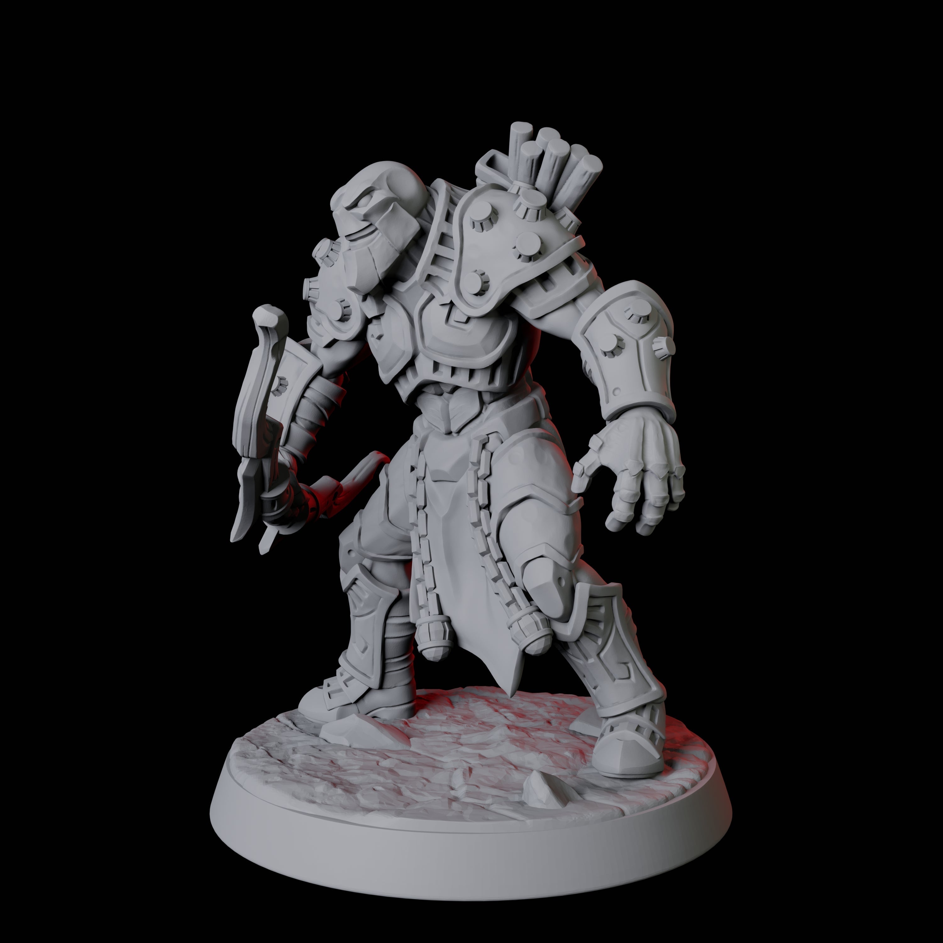 Battle-Ready Warforged C Miniature for Dungeons and Dragons, Pathfinder or other TTRPGs