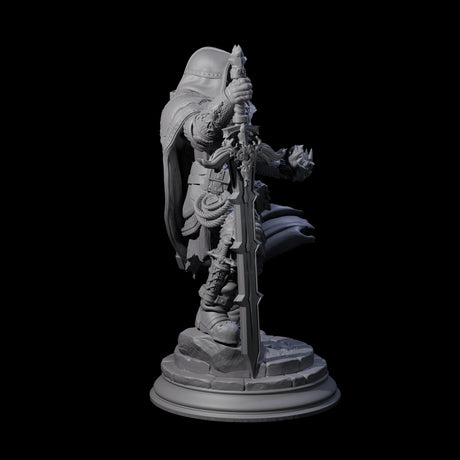 Battle Weary Warrior Miniature for Dungeons and Dragons, Pathfinder or other TTRPGs