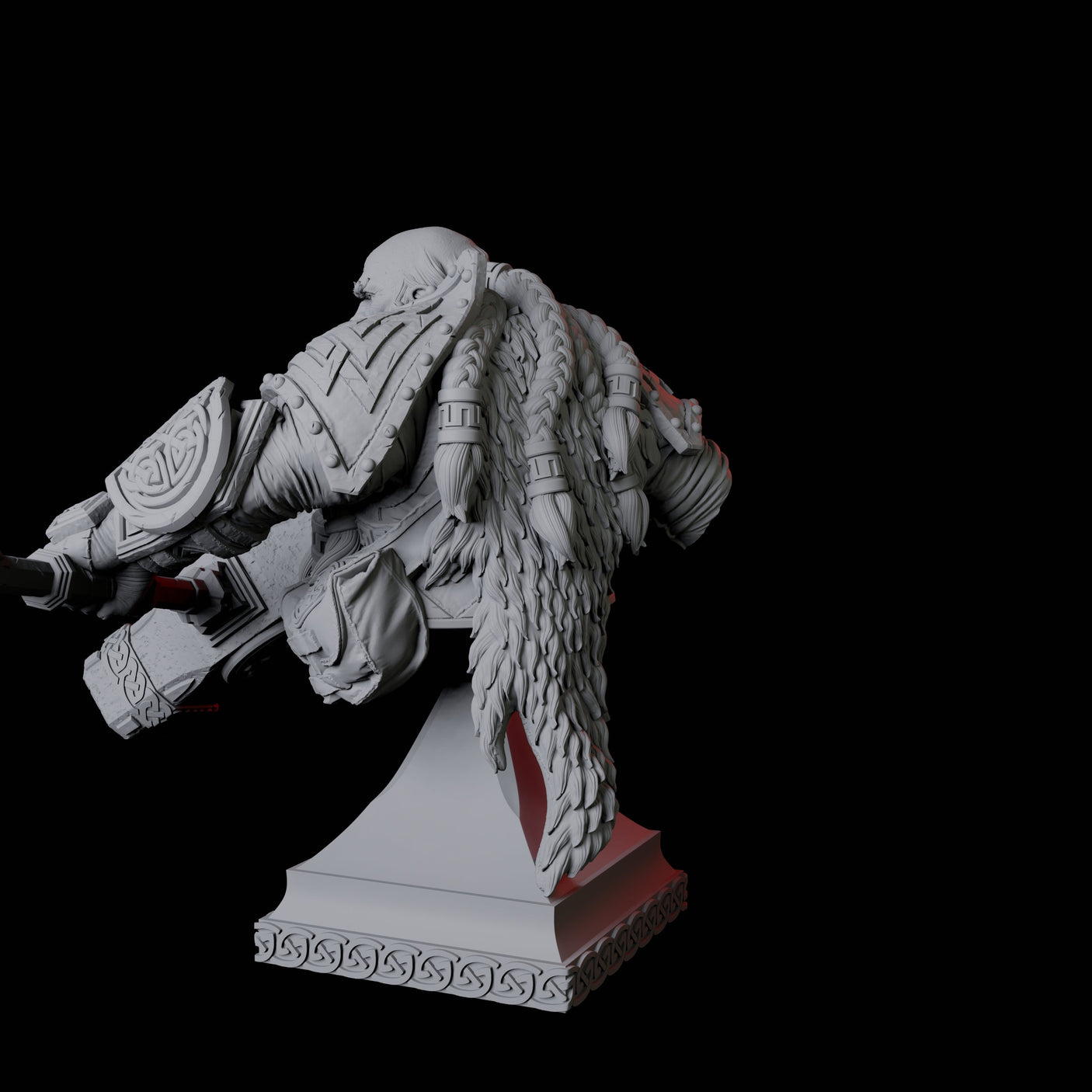 Battlehammer Dwarf Bust Miniature for Dungeons and Dragons, Pathfinder or other TTRPGs