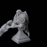 Battlehammer Dwarf Bust Miniature for Dungeons and Dragons, Pathfinder or other TTRPGs