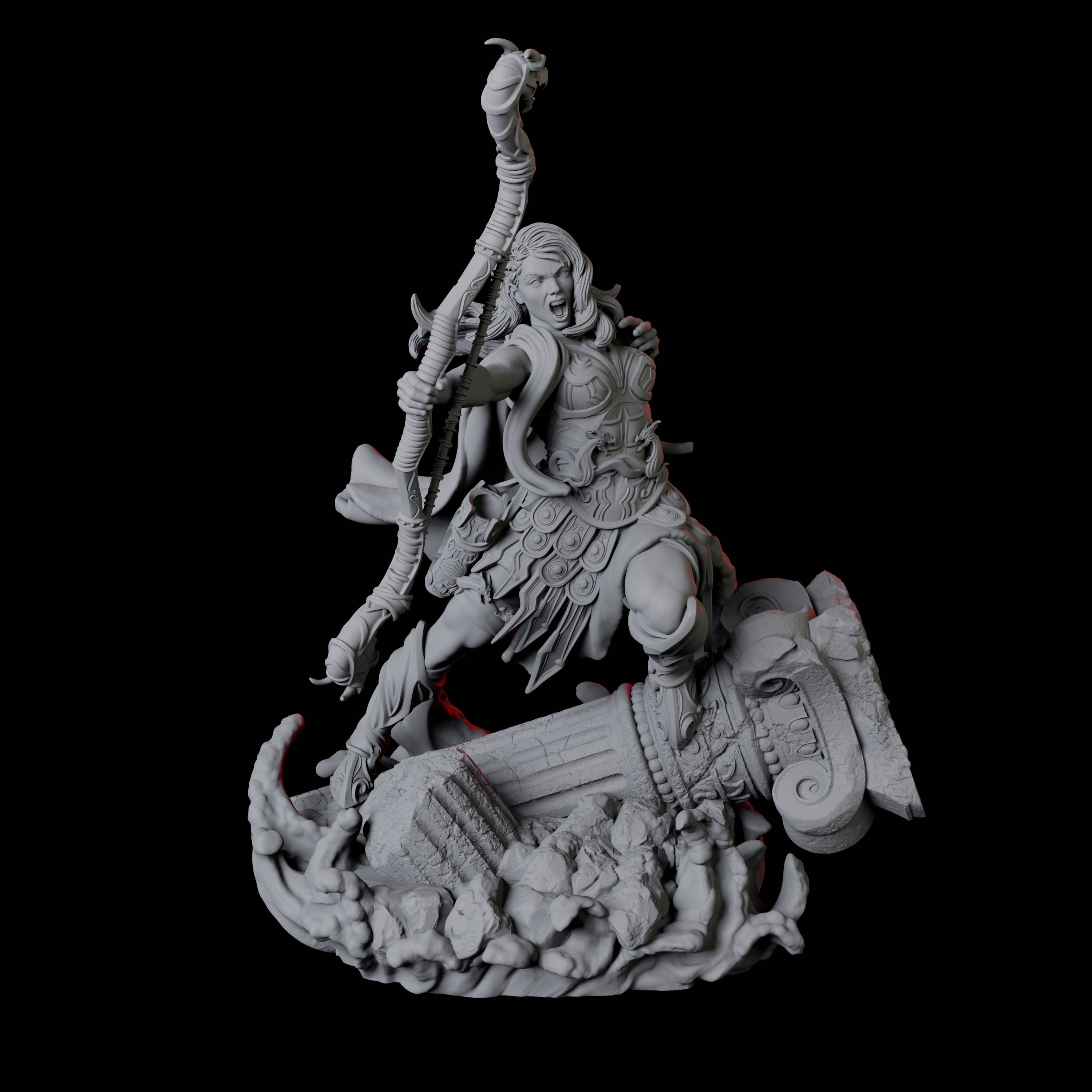 Battlemaiden Giantess A Miniature for Dungeons and Dragons, Pathfinder or other TTRPGs