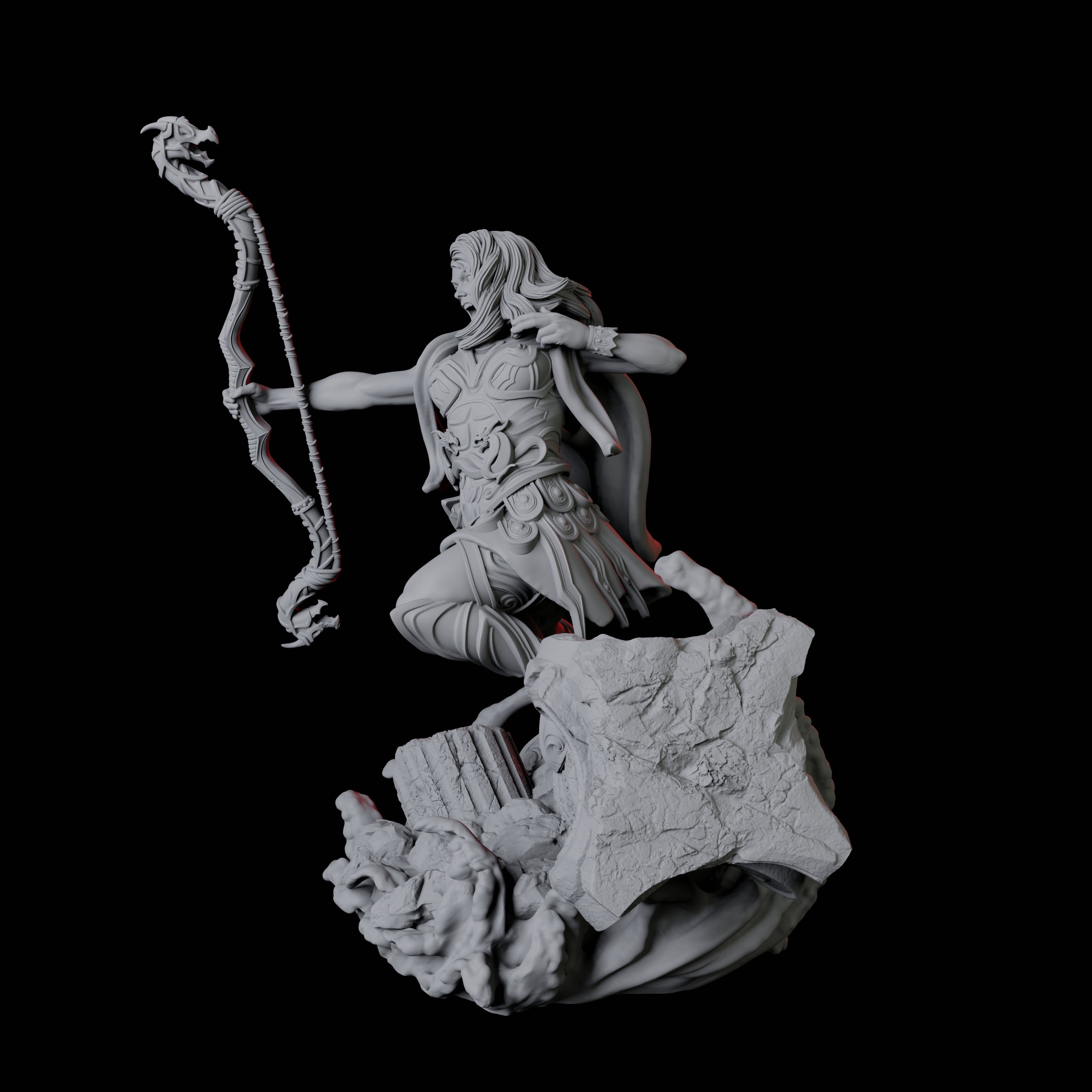 Battlemaiden Giantess A Miniature for Dungeons and Dragons, Pathfinder or other TTRPGs