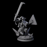 Battleraged Ratfolk Fighter Miniature for Dungeons and Dragons, Pathfinder or other TTRPGs