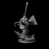 Battleraged Ratfolk Fighter Miniature for Dungeons and Dragons, Pathfinder or other TTRPGs