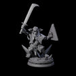 Battleraged Ratfolk Fighter Miniature for Dungeons and Dragons, Pathfinder or other TTRPGs