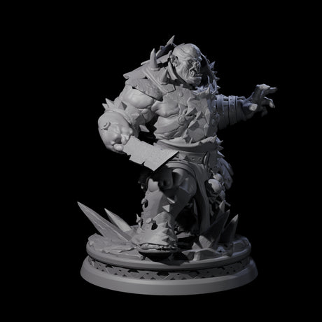 Battlescarred Ogre Captain Miniature for Dungeons and Dragons, Pathfinder or other TTRPGs