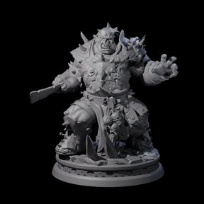 Battlescarred Ogre Captain Miniature for Dungeons and Dragons, Pathfinder or other TTRPGs