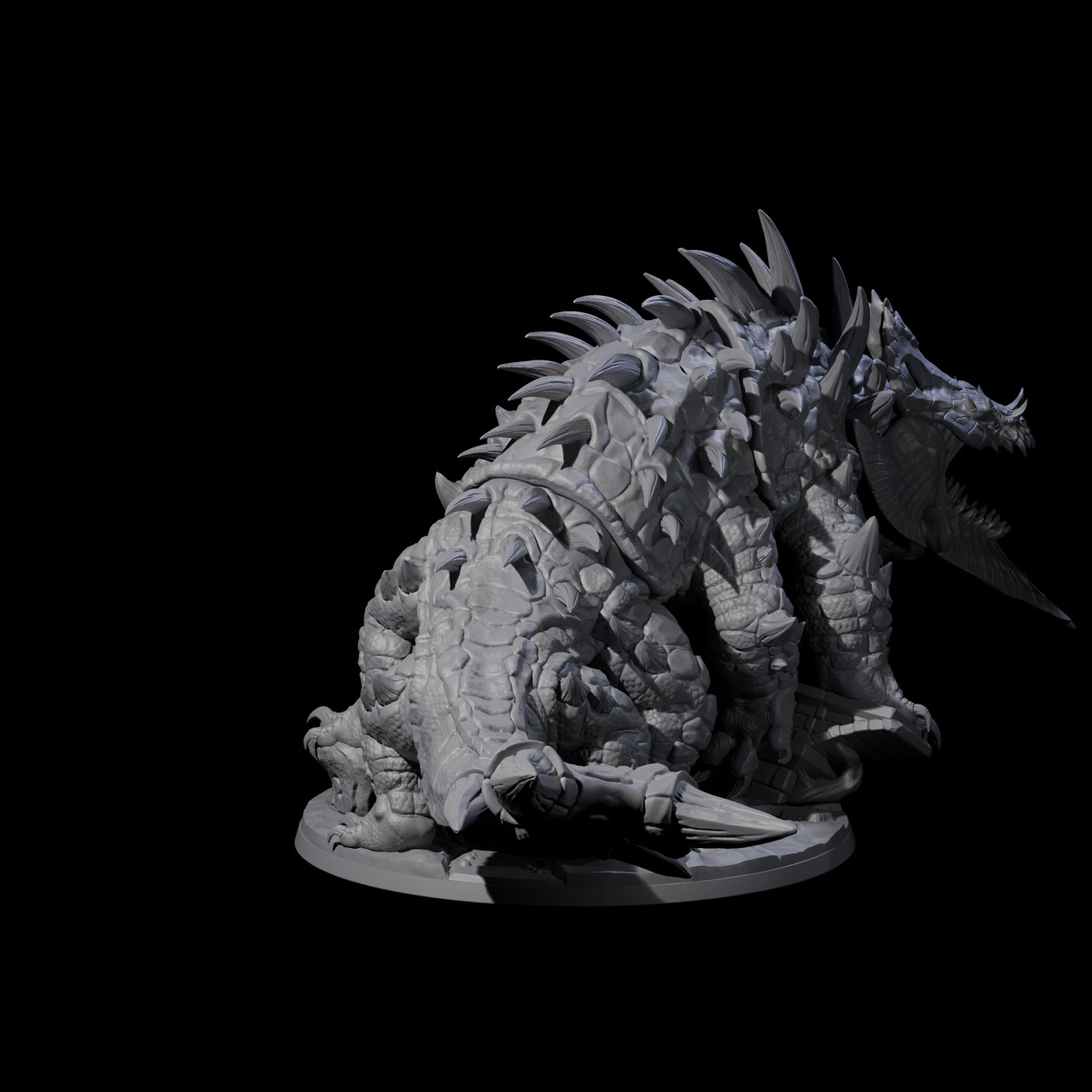Bearded Basilisk Miniature for Dungeons and Dragons, Pathfinder or other TTRPGs