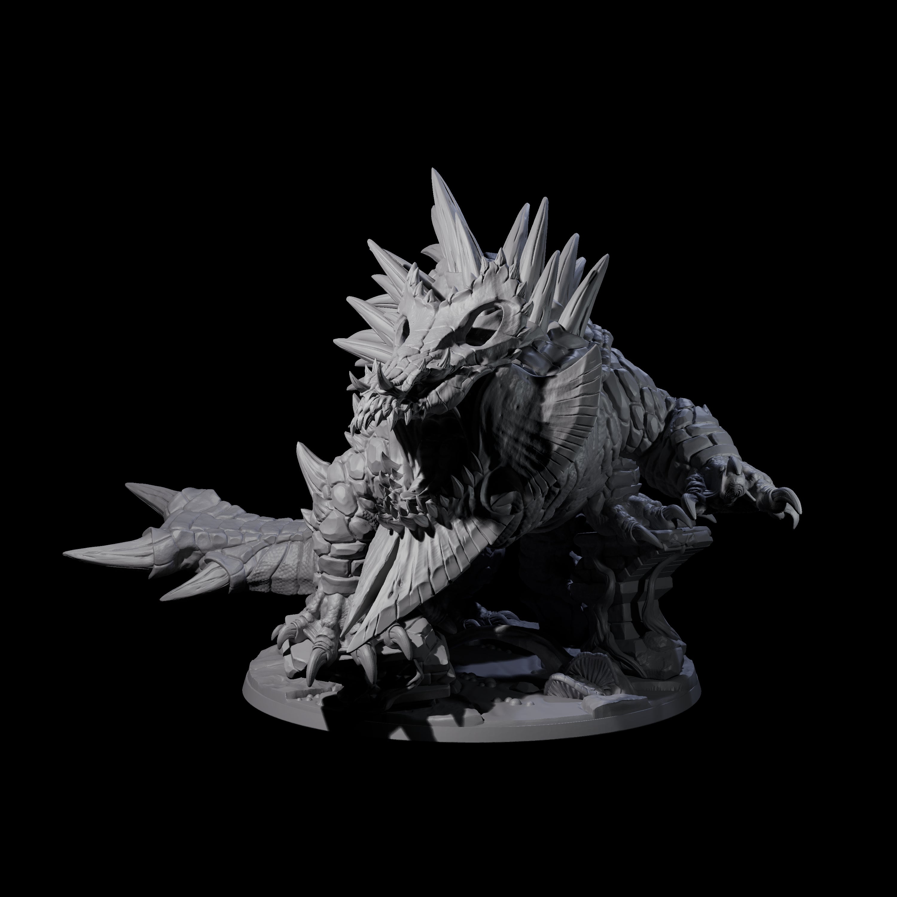 Bearded Basilisk Miniature for Dungeons and Dragons, Pathfinder or other TTRPGs