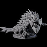 Bearded Basilisk Miniature for Dungeons and Dragons, Pathfinder or other TTRPGs