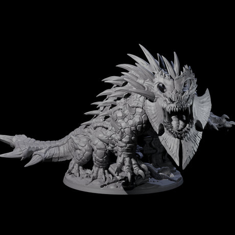 Bearded Basilisk Miniature for Dungeons and Dragons, Pathfinder or other TTRPGs