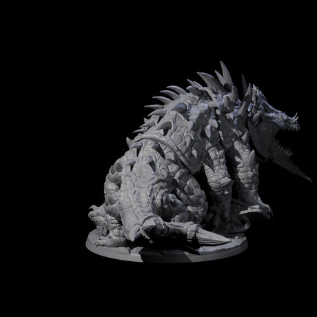 Bearded Basilisk Miniature for Dungeons and Dragons, Pathfinder or other TTRPGs